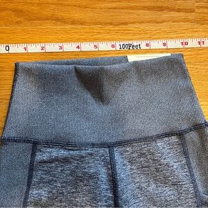 OFFLINE By Aerie The Hugger Ribbed Pocket Legging - XS-Long Blue Heather NWT